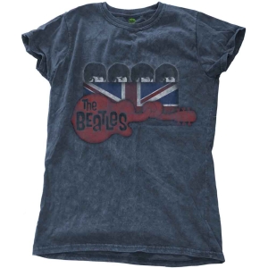 The Beatles - Guitar & Flag Snow Wash Lady Denim    in the group MERCHANDISE / T-shirt / Pop-Rock at Bengans Skivbutik AB (5527109)
