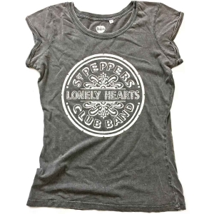 The Beatles - Sgt Pepper Drum Caviar Acid Wash Lady Gr in the group MERCH / T-Shirt /  at Bengans Skivbutik AB (5527428r)