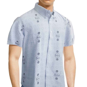 The Beatles - Drum & Apples Uni Denim Shirt:  in the group MERCH / T-Shirt /  at Bengans Skivbutik AB (5527438r)