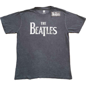 The Beatles - Drop T Logo Snow Wash Uni Char    in the group MERCH / T-Shirt /  at Bengans Skivbutik AB (5527447r)