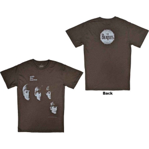 The Beatles - Vtge With Beatles Uni Brown    in the group MERCH / T-Shirt /  at Bengans Skivbutik AB (5527476r)