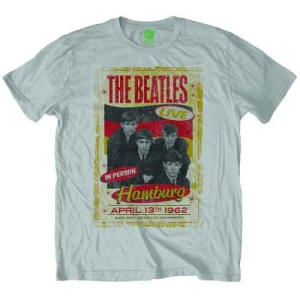 The Beatles - Hamburg Poster 1962 Uni Grey    in the group MERCH / T-Shirt /  at Bengans Skivbutik AB (5527485r)