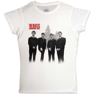The Beatles - Beatles In Liverpool Lady Wht    in the group MERCH / T-Shirt /  at Bengans Skivbutik AB (5527782r)