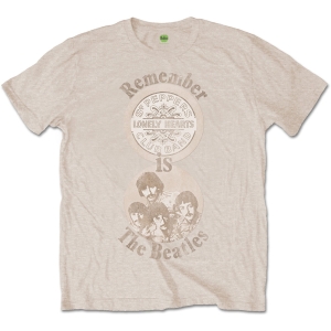 The Beatles - Remember Uni Sand    in the group MERCH / T-Shirt /  at Bengans Skivbutik AB (5528299r)