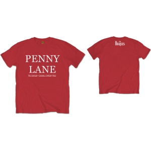 The Beatles - Penny Lane Uni Red    in the group MERCH / T-Shirt /  at Bengans Skivbutik AB (5528313r)