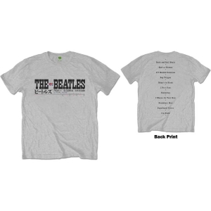 The Beatles - Budokan Set List Uni Grey    in the group MERCH / T-Shirt /  at Bengans Skivbutik AB (5528337r)