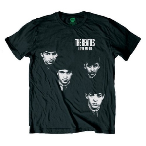The Beatles - Love Me Do Faces Uni Bl    in the group MERCH / T-Shirt /  at Bengans Skivbutik AB (5528361r)