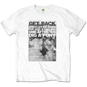 The Beatles - Rooftop Shot Uni Wht    in the group MERCH / T-Shirt /  at Bengans Skivbutik AB (5528384r)