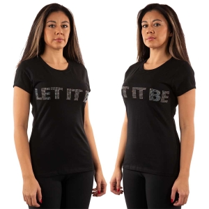 The Beatles - Let It Be Diamante Lady Bl    in the group MERCH / T-Shirt /  at Bengans Skivbutik AB (5528949r)