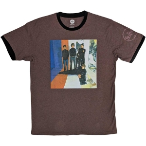 The Beatles - Stripes Ringer Uni Maroon    in the group MERCH / T-Shirt /  at Bengans Skivbutik AB (5528994r)