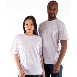 The Beatles - Drop T Logo & Apple Hi-Build Uni Wht    in the group MERCH / T-Shirt /  at Bengans Skivbutik AB (5528997r)
