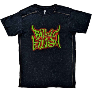 Billie Eilish - Graffiti Snow Wash Uni Bl    in the group MERCH / T-Shirt /  at Bengans Skivbutik AB (5529461r)
