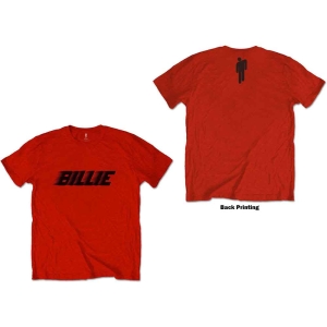 Billie Eilish - Racer Logo & Blohsh Uni Red    in the group MERCH / T-Shirt /  at Bengans Skivbutik AB (5529465r)
