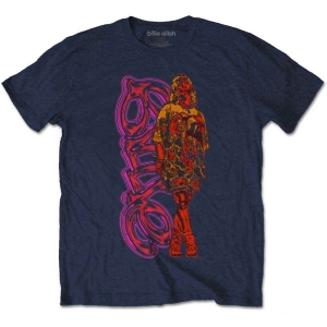 Billie Eilish - Neon Logo & Billie Uni Navy    in the group MERCH / T-Shirt /  at Bengans Skivbutik AB (5529480r)