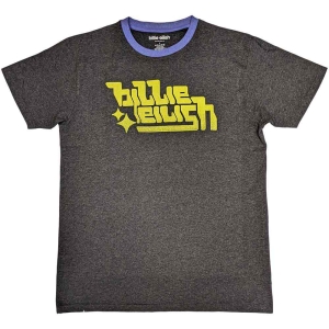 Billie Eilish - Green Logo Ringer Uni Char    in the group MERCH / T-Shirt /  at Bengans Skivbutik AB (5529481r)