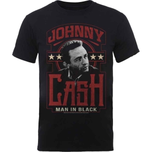 Johnny Cash - Man In Black Uni Bl  1 in the group MERCHANDISE / T-shirt / Country at Bengans Skivbutik AB (5529489)