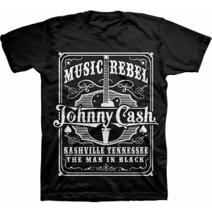 Johnny Cash - Music Rebel Uni Bl  1 in the group MERCHANDISE / T-shirt / Country at Bengans Skivbutik AB (5529494)