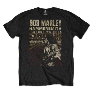 Bob Marley - Hammersmith '76 Uni Bl Eco    in the group MERCHANDISE / T-shirt / Reggae at Bengans Skivbutik AB (5529819r)