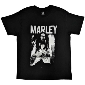 Bob Marley - Marley B&W Uni Bl    in the group MERCHANDISE / T-shirt / Reggae at Bengans Skivbutik AB (5529823r)