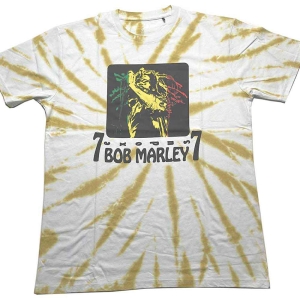 Bob Marley - '77 Uni Wht Dip-Dye    in the group MERCHANDISE / T-shirt / Reggae at Bengans Skivbutik AB (5529838r)