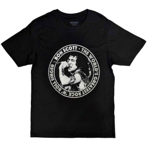 Bon Scott - Twgrrs Circle Uni Bl     (M) in the group MERCHANDISE / T-shirt / Heavy Metal at Bengans Skivbutik AB (5529948)