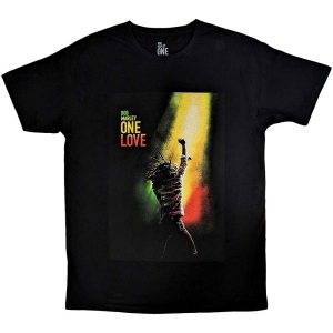 Bob Marley - One Love Movie Poster Uni Bl    in the group MERCHANDISE / T-shirt / Reggae at Bengans Skivbutik AB (5530195r)