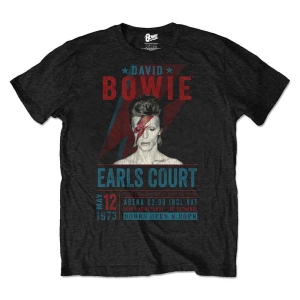 David Bowie - Earls Court '73 Uni Bl Eco    in the group MERCH / T-Shirt /  at Bengans Skivbutik AB (5530215r)