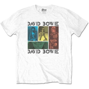 David Bowie - Mick Rock Photo Collage Uni Wht    in the group MERCH / T-Shirt /  at Bengans Skivbutik AB (5530217r)