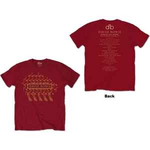 David Bowie - Phoenix Festival Uni Red    in the group MERCH / T-Shirt /  at Bengans Skivbutik AB (5530220r)