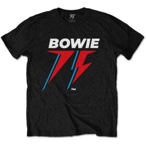 David Bowie - 75Th Logo Uni Bl    in the group MERCH / T-Shirt /  at Bengans Skivbutik AB (5530221r)