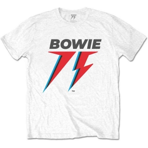 David Bowie - 75Th Logo Uni Wht    in the group MERCH / T-Shirt /  at Bengans Skivbutik AB (5530222r)