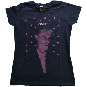 David Bowie - Dots Lady Navy  1 in the group MERCH / T-Shirt /  at Bengans Skivbutik AB (5530629r)