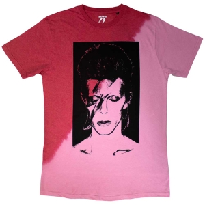 David Bowie - Aladdin Sane Uni Red Dip-Dye    in the group MERCH / T-Shirt /  at Bengans Skivbutik AB (5530635r)