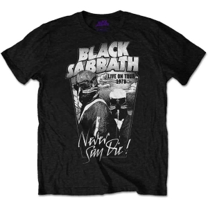 Black Sabbath - Never Say Die Grey Tone Uni Bl    in the group MERCH / T-Shirt /  at Bengans Skivbutik AB (5530671r)