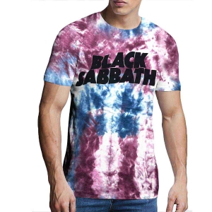 Black Sabbath - Wavy Logo Uni Blue Dip-Dye    in the group MERCH / T-Shirt /  at Bengans Skivbutik AB (5530687r)