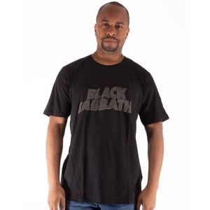 Black Sabbath - Wavy Logo Hi-Build Uni Bl    in the group MERCH / T-Shirt /  at Bengans Skivbutik AB (5530697r)