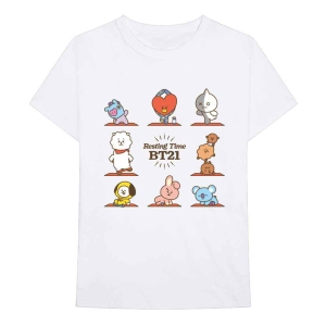 Bt21 - Resting Time Uni Wht    in the group MERCH / T-Shirt /  at Bengans Skivbutik AB (5530781r)