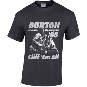 Cliff Burton - Flag Retro Uni Heather    in the group MERCH / T-Shirt /  at Bengans Skivbutik AB (5531067r)