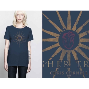 Chris Cornell - Higher Truth Lady Navy    in the group MERCH / T-Shirt /  at Bengans Skivbutik AB (5531075r)