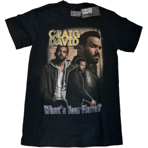 Craig David - What's Your Flava Homage Uni Bl    in the group MERCH / T-Shirt /  at Bengans Skivbutik AB (5531077r)
