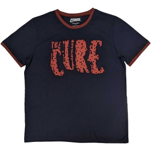 The Cure - Logo Ringer Uni Navy    in the group MERCHANDISE / T-shirt / Hårdrock at Bengans Skivbutik AB (5531108r)