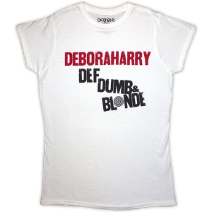 Debbie Harry - Def, Dumb & Blonde Lady Wht    in the group MERCH / T-Shirt /  at Bengans Skivbutik AB (5531361r)
