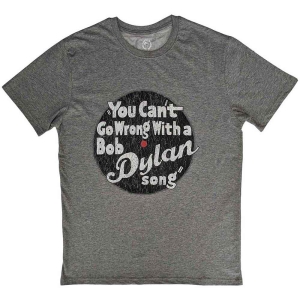Bob Dylan - You Cant Go Wrong Uni Grey     (M) in the group OTHER / -Start Tshirt at Bengans Skivbutik AB (5531418)