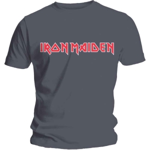 Iron Maiden - Classic Logo Uni Char    in the group MERCHANDISE / T-shirt / Hårdrock at Bengans Skivbutik AB (5532316r)