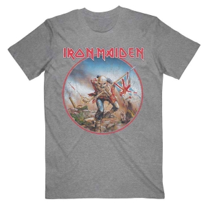 Iron Maiden - Vtge Trooper Circle Uni Grey    in the group MERCH / T-Shirt /  at Bengans Skivbutik AB (5532333r)