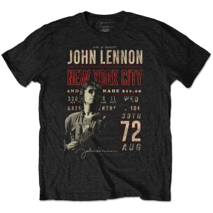 John Lennon - Nyc '72 Uni Bl Eco     (S) in the group MERCHANDISE / T-shirt / Pop-Rock at Bengans Skivbutik AB (5532555)