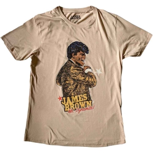 James Brown - Mr Dynamite Uni Sand    in the group MERCH / T-Shirt /  at Bengans Skivbutik AB (5532671r)