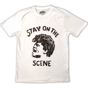 James Brown - Stay On The Scene Uni Wht    in the group MERCH / T-Shirt /  at Bengans Skivbutik AB (5532672r)