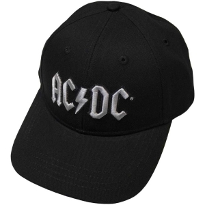 Ac/Dc - Silver Logo Bl Baseball C in the group MERCH / Minsishops-merch / Ac/Dc at Bengans Skivbutik AB (5532864)