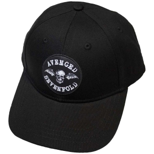 Avenged Sevenfold - Deathbat Crest Bl Baseball C in the group MERCHANDISE / Merch / Hårdrock at Bengans Skivbutik AB (5532872)
